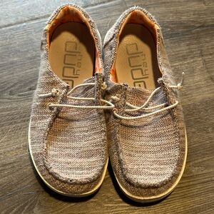 Hey Dude Girls 3 Youth Light Pink Gray Slip On Shoes